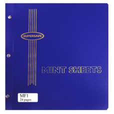 Supersafe - Mint Sheet File, 24 Sheet Capacity (Blue) #18140.1