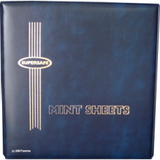 Supersafe - Deluxe Mint Sheet Binder Only (Blue) #18152.1