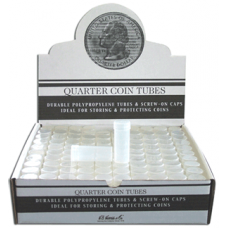 HE Harris & Co - Round Polyproplene Coin Tube-Quarters -100/bx #