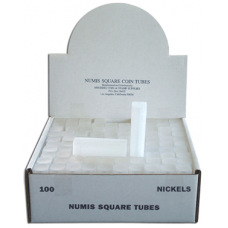 Numis - Square Coin Tube -Nickel-100/bx #2865