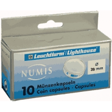 Lighthouse - 39mm - Coin Capsules - Pack of 10