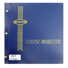 Supersafe - Mint Sheet File, 32 Sheet Capacity (Blue)