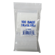 Zip Lock Bag - Write On - 3x4