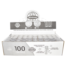 Dollar - Silver Eagle - Whitman Round Coin Tubes, Box of 100