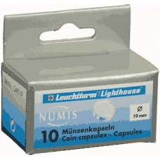 Lighthouse - 19mm - Coin Capsules - Pack of 10