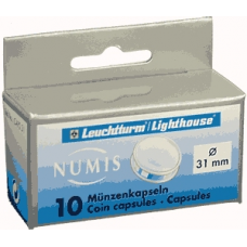 Lighthouse - 31mm - Coin Capsules - Pack of 10