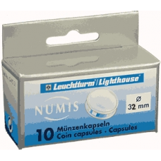 Lighthouse - 32mm - Coin Capsules - Pack of 10