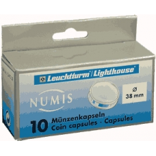 Lighthouse - 38mm - Coin Capsules - Pack of 10