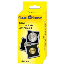 Guardhouse - 2x2 Silver Round Tetra Snaplock - 10 Pack