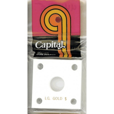 Capital Plastics - Large Gold Dollar #144 - White