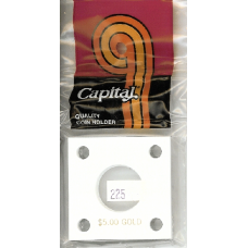 Capital Plastics - $5 Gold 22.5mm 1839-1840 #144 - White