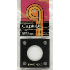 Capital Plastics - $10.00 Gold #144 - Black