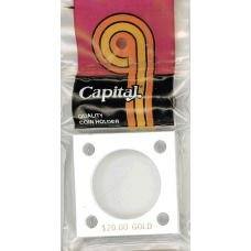 Capital Plastics - $20.00 Gold #144 - White