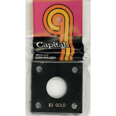 Capital Plastics - $3 Gold #144 - Black