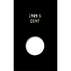 Capital Plastics - 1909 S VDB Cent - 2x3 Snaplock - Black