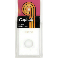 Capital Plastics - 1909 S VDB Cent - 2x3 Snaplock - White