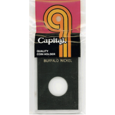 Capital Plastics - Buffalo Nickel - 2x3 Snaplock - Black