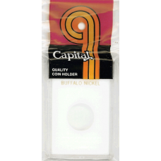 Capital Plastics - Buffalo Nickel - 2x3 Snaplock - White