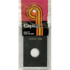 Capital Plastics - Seated Dime - 2x3 Snaplock - Black