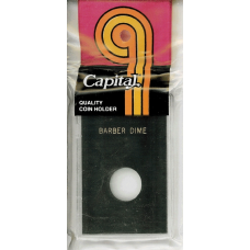 Capital Plastics - Barber Dime - 2x3 Snaplock - Black