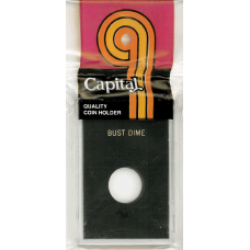 Capital Plastics - Bust Dime - 2x3 Snaplock - Black