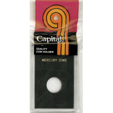 Capital Plastics - Mercury Dime - 2x3 Snaplock - Black