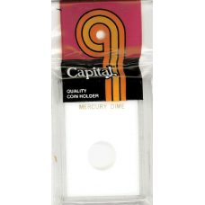 Capital Plastics - Mercury Dime - 2x3 Snaplock - White