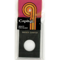 Capital Plastics - Barber Quarter - 2x3 Snaplock - Black
