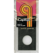 Capital Plastics - Seated Quarter - 2x3 Snaplock - Black