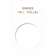 Capital Plastics - Barber Half Dollar - 2x3 Snaplock - White