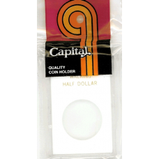 Capital Plastics - Walking Half Dollar - 2x3 Snaplock - White