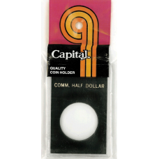 Capital Plastics - Comm. Half Dollar - 2x3 Snaplock - Black