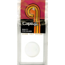 Capital Plastics - Comm. Half Dollar - 2x3 Snaplock - White
