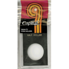 Capital Plastics - Liberty Half Dollar - 2x3 Snaplock - Black