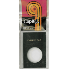 Capital Plastics - Franklin Half Dollar - 2x3 Snaplock - Black
