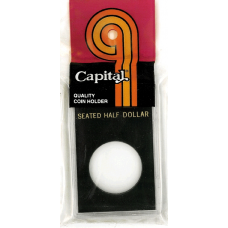 Capital Plastics - Seated Half Dollar - 2x3 Snaplock - Black