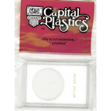 Capital Plastics - Silver Dollar - 2x3 Snaplock - White