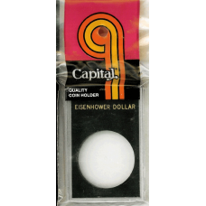 Capital Plastics - Eisenhower Dollar - 2x3 Snaplock - Black