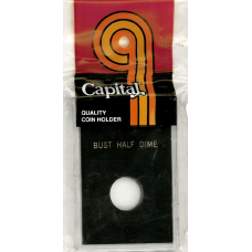 Capital Plastics - Bust Half Dime - 2x3 Snaplock - Black