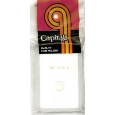 Capital Plastics - Sm. Gold $ Type 1 - 2x3 Snaplock - White