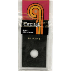 Capital Plastics - Lg. Gold $ Type 2&3 - 2x3 Snaplock - Black