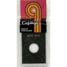 Capital Plastics - $2.50 Gold - 2x3 Snaplock - Black