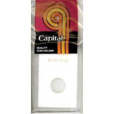 Capital Plastics - $2.50 Gold - 2x3 Snaplock - White