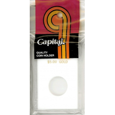 Capital Plastics - $5.00 Gold - 2x3 Snaplock - White