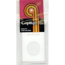 Capital Plastics - $10.00 Gold - 2x3 Snaplock - White