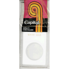 Capital Plastics - $20.00 Gold - 2x3 Snaplock - White