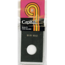 Capital Plastics - $3.00 Gold - 2x3 Snaplock - Black