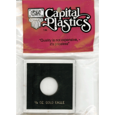 Capital Plastics - 1/4 oz Eagle (AGE) - 2x3 Snaplock - Black