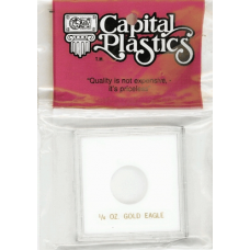 Capital Plastics - 1/4 oz Eagle (AGE) - 2x3 Snaplock - White