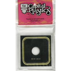 Capital Plastics VPX Coin Holder - Dollar 3 Gold